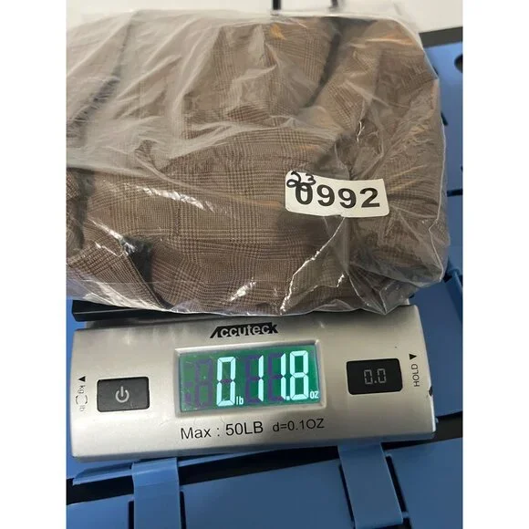 Athleta Skyline Plaid Pant II NEW Tie Waist Brown Work To Weekend Trouser 16